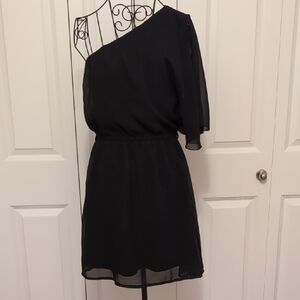 Wet Seal Black One-Shoulder Dress
